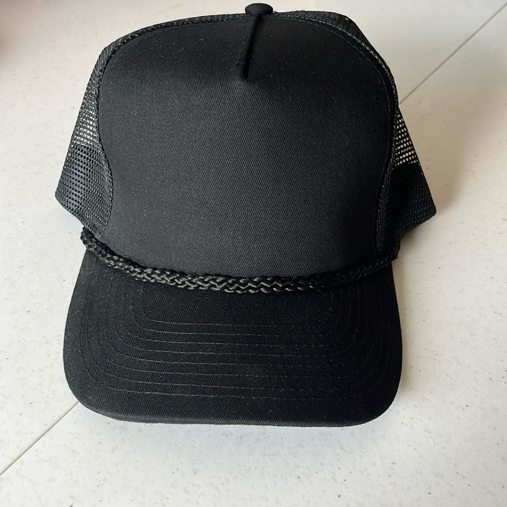 Black Trucker Hat